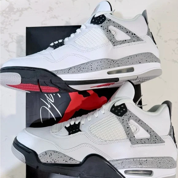 2015 Jordan’s 4’s BNIB 11.5 White/Black Cement - Picture 7 of 12